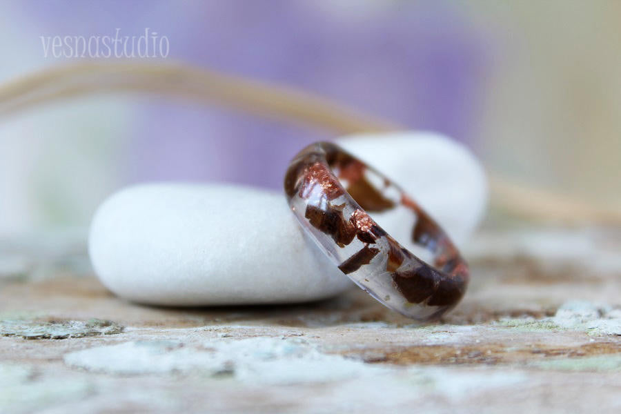 Coffee Beans Resin Ring