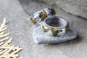 Lavender Boho Wood Ring