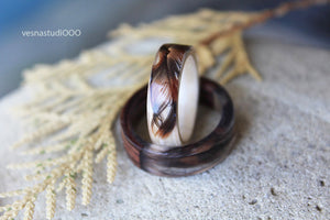 Celtic Falcon's Feather Ring